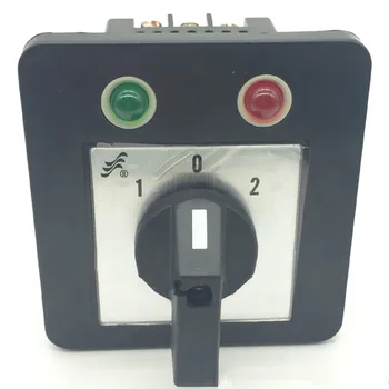1 шт. Переключающий кулачковый переключатель 20A 660V, зеленая и красная светодиодная индикаторная лампа, 3 положения