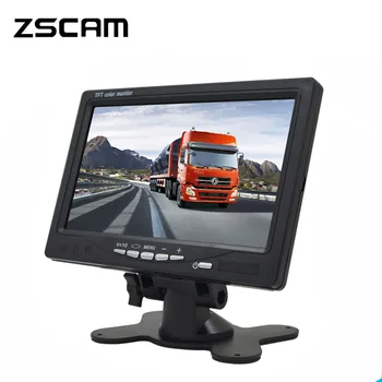 ZSCAM Мини Цифровой 1024*600 7 Дюймов ЖК-Тестовый Монитор CCTV Камера Наблюдения AHD/Аналоговый IPS Монитор Безопасности Для Видеокамеры