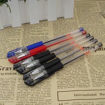 Дешевые 100шт офисные студенческие Гелевые ручки оптом 0,5 мм в форме пули заправка Бесплатная доставка