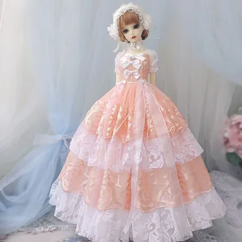 Кукольная одежда bjd кукольное кружевное платье 4 балла для 1/3 1/4 BJD SD MDD кукольная одежда платье Элегантное платье